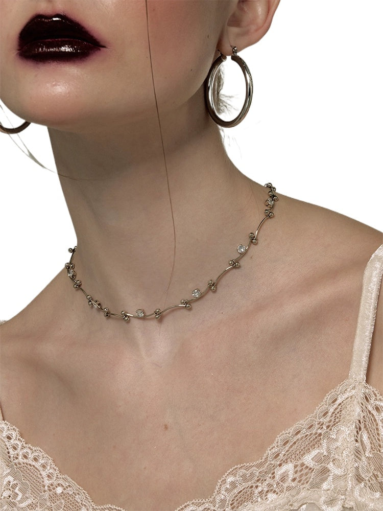 Full Diamond Retro Choker