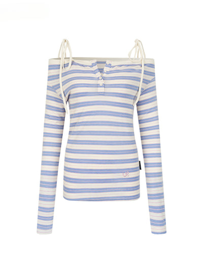 Blue and White Stripe / S