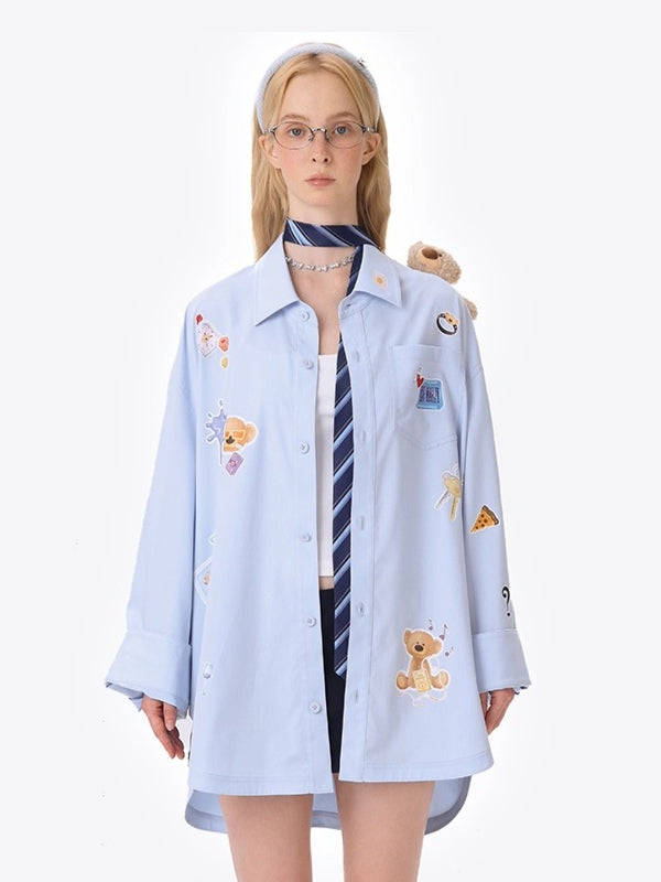 Bear Patch Longline Shirt