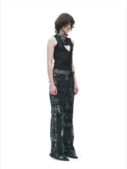 Deconstructed Cut-Out Punk Tank Top