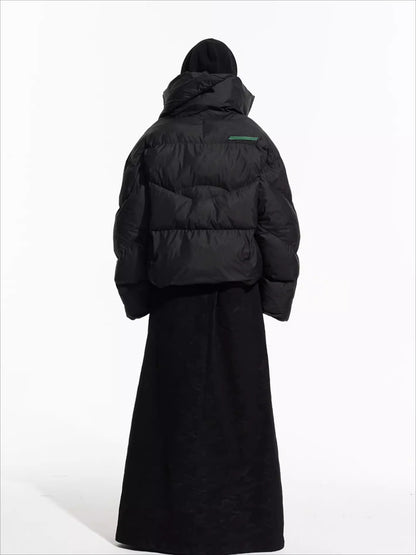 Asymmetric Deconstructed Cotton Padded Jacket