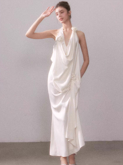 Tyndall Muse Satin Glow Maxi Dress