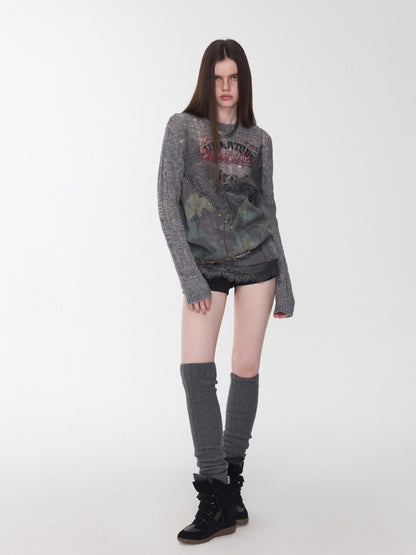 Low-Rise Studded Pocket Mini Shorts