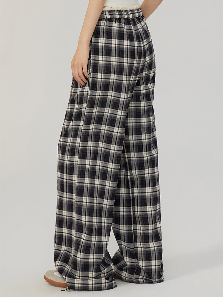 Fake Two-piece Lace Wide-leg Pants