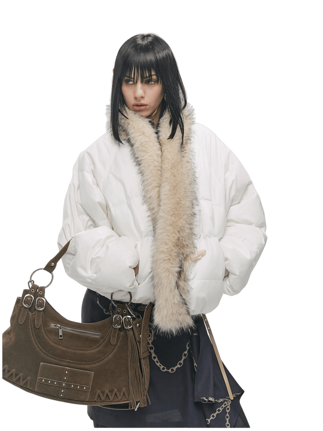90% Duck Down Fur-Trimmed Parka