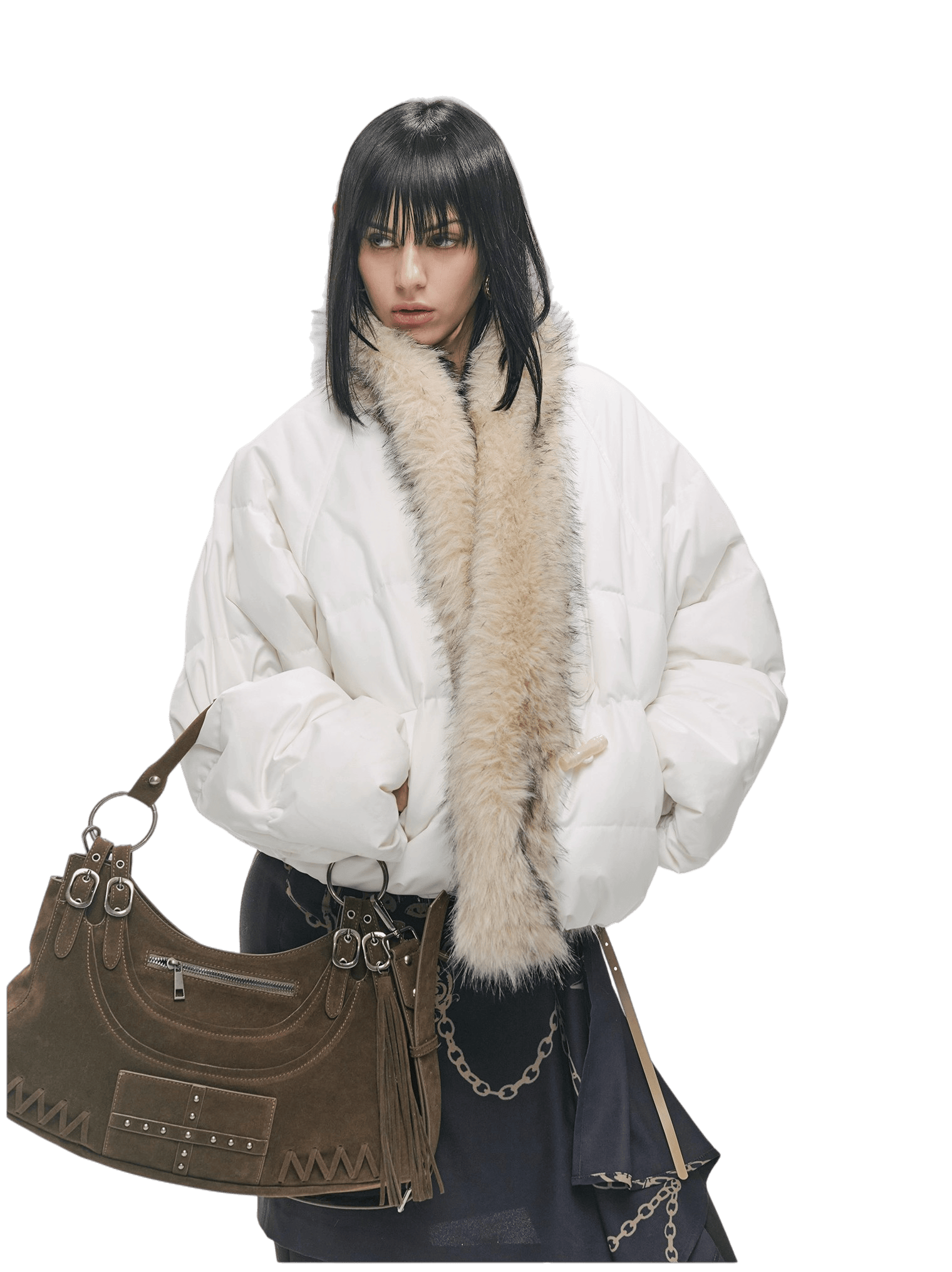 90% Duck Down Fur-Trimmed Parka