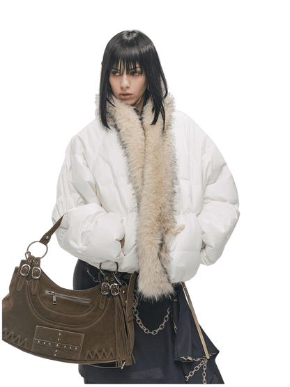 90% Duck Down Fur-Trimmed Parka
