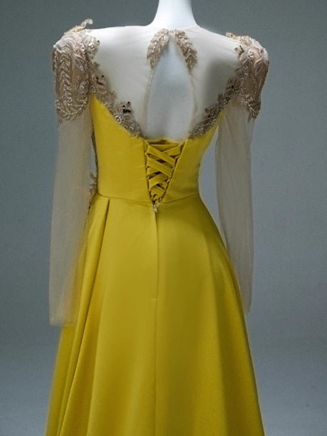 Golden Westwing Embroidered Couture Gown