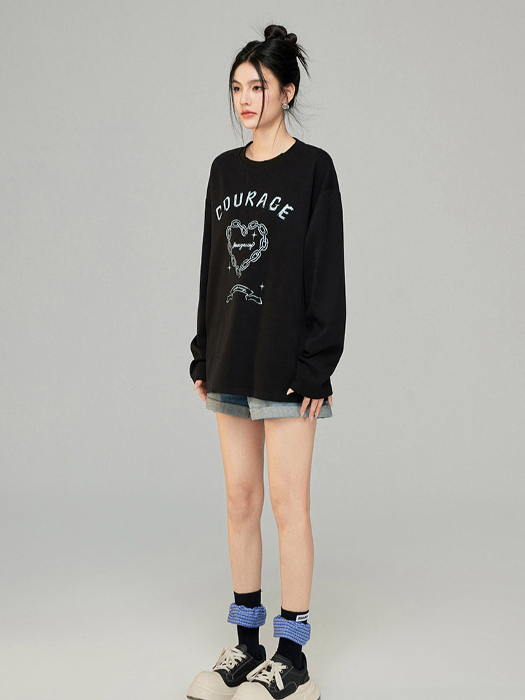 Chain Letter Long Sleeve T-shirt