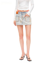 Fold-structured Low-waist Skirt - CHINASQUAD