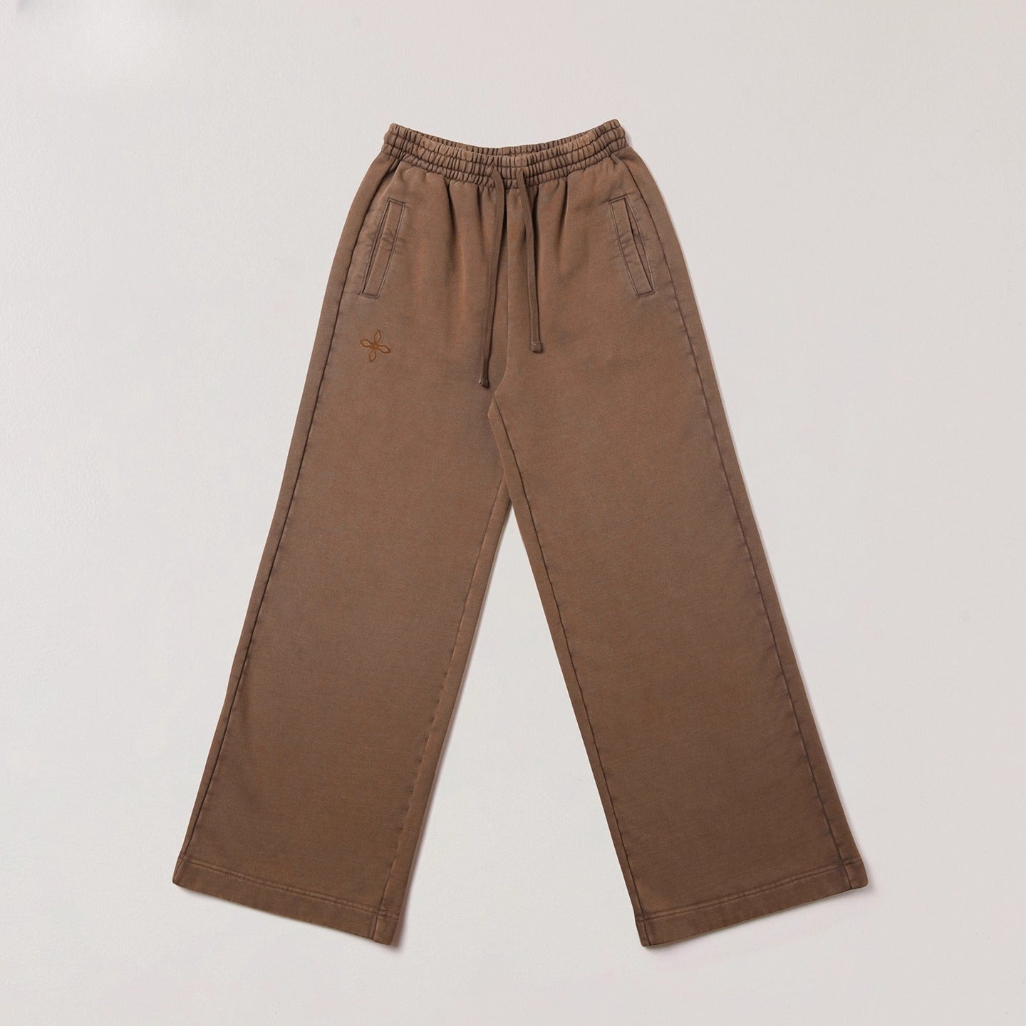 Cross Emblem Tower Wide-Leg Sweatpants