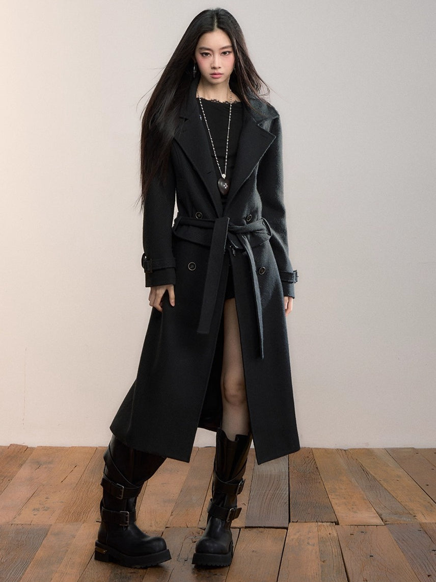 Convertible Wool-Blend Detachable Coat