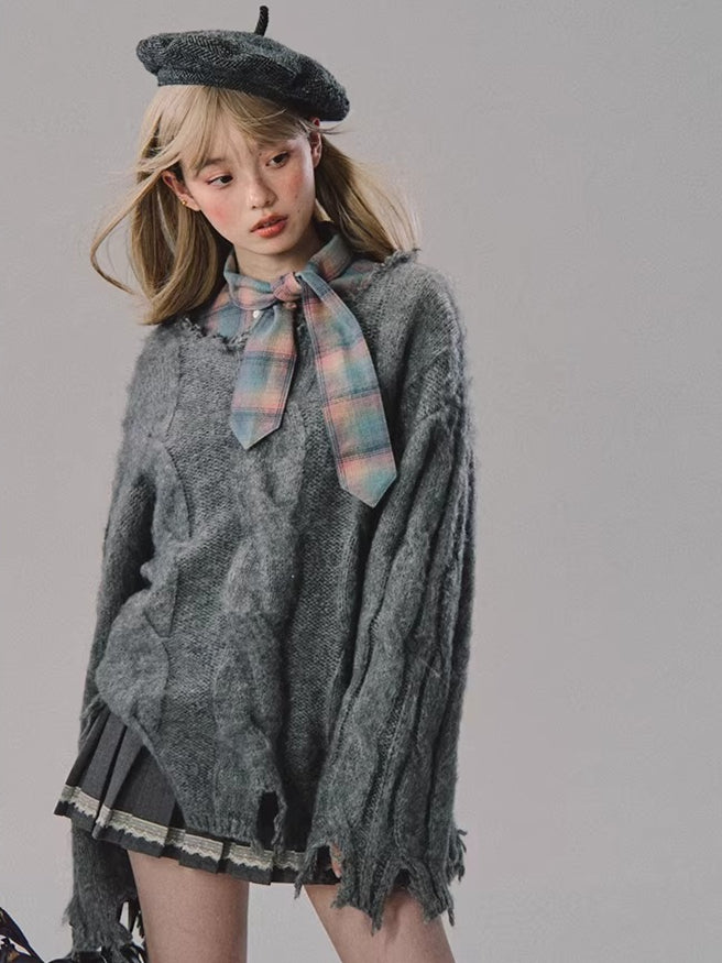 Vintage Preppy Low-Rise Pleated Mini Skirt