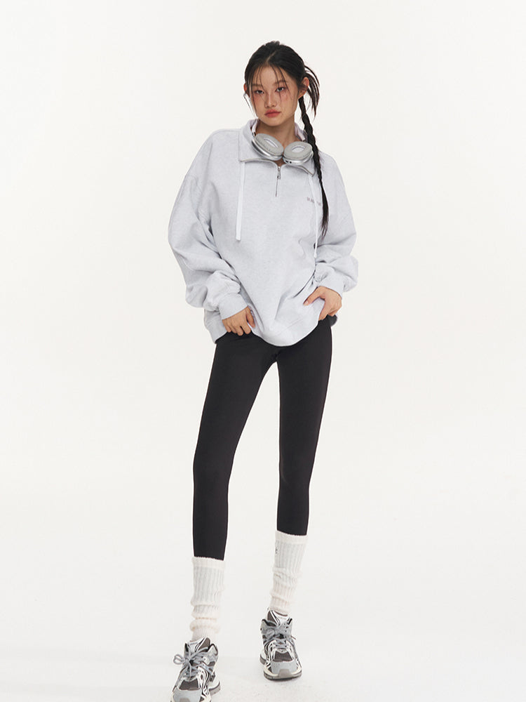 Light Gray Oversize Sweatshirt