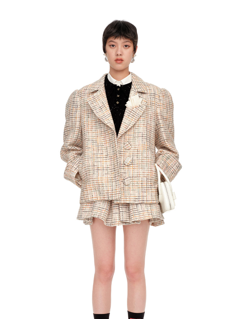 Wool Lapelled Structured Blazer