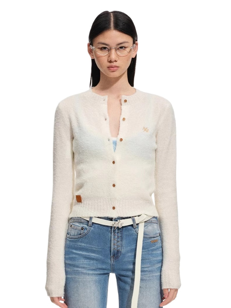 Polar Wool Loop Knit Cardigan