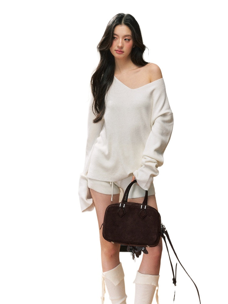 Knit Long Sleeve Sweater Set