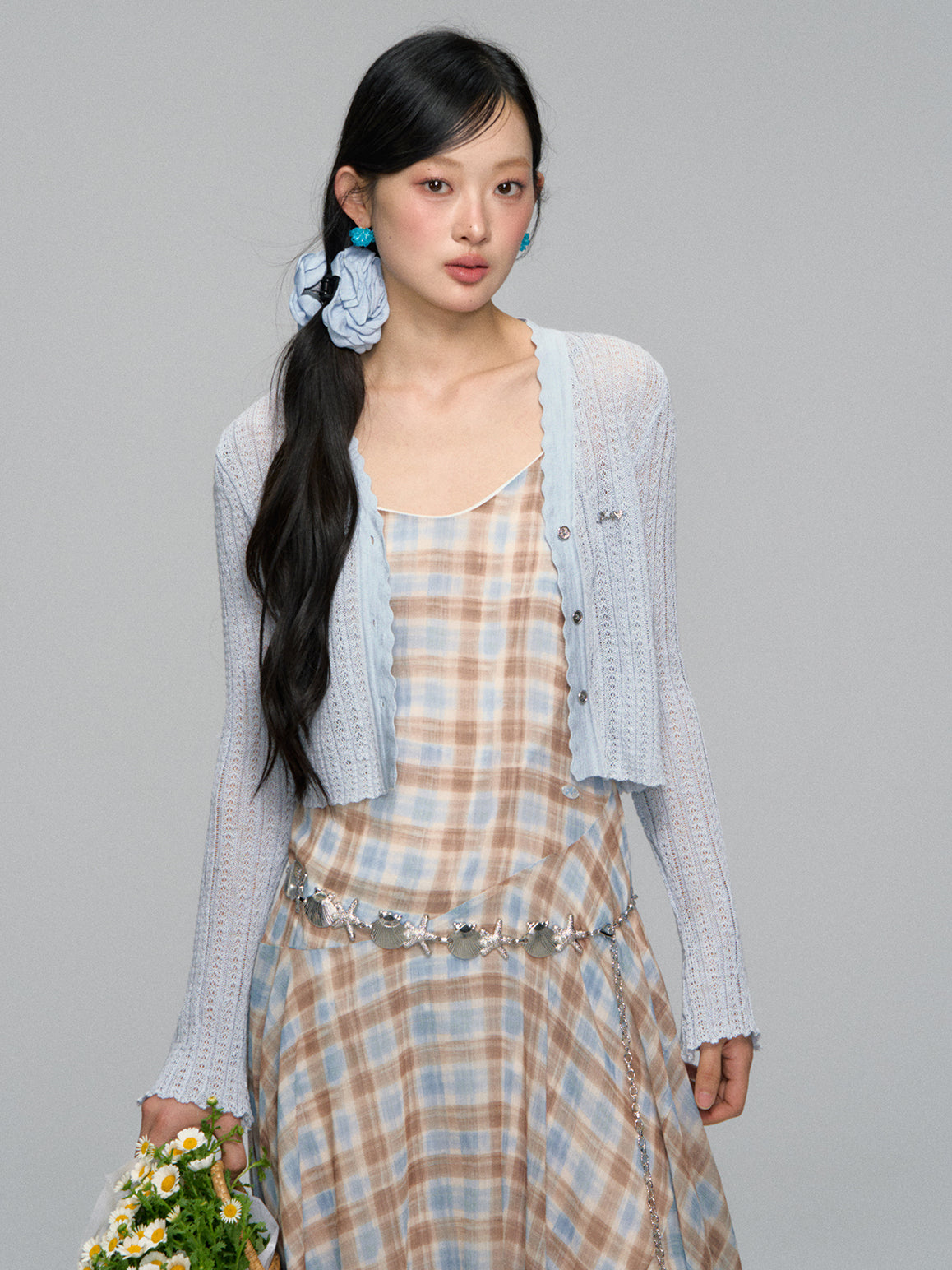 Lace-Trim UV Protection Cardigan