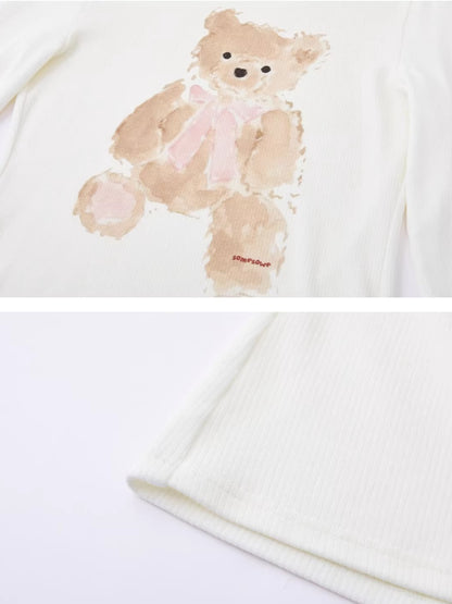 Long-Sleeve Cotton-Blend T-Shirt