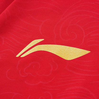 Li-Ning Red Ping Pong Series Zip-Up Stand Collar Jacket - China Team 2024 Paris Olympics Ping Pong Uniform