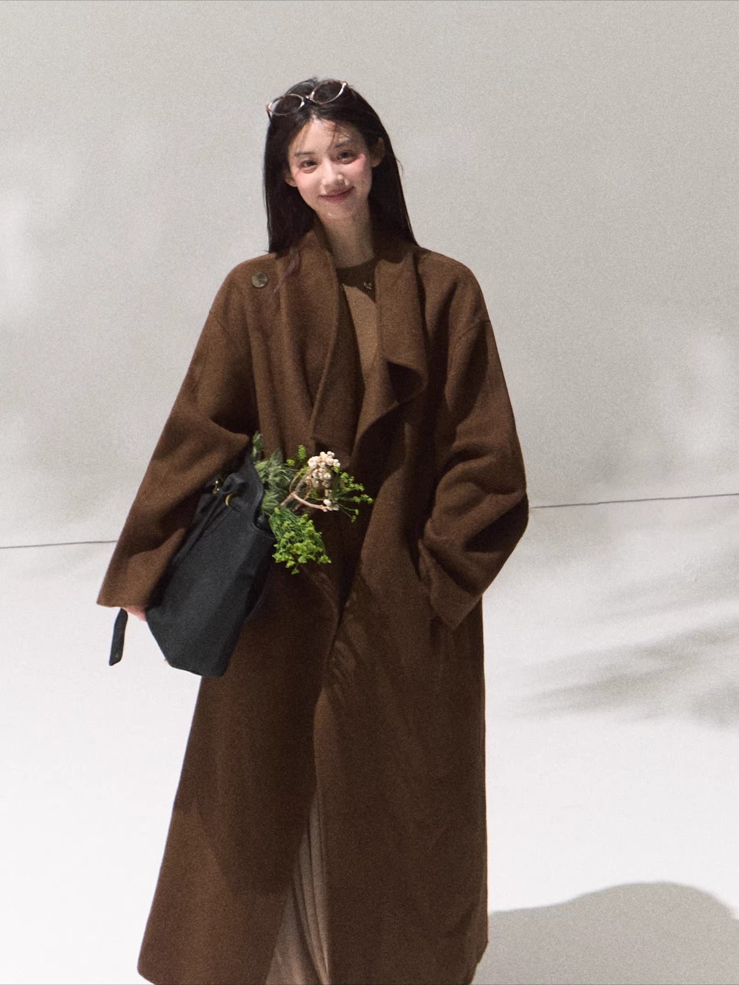 Tailored Pure Wool Long Coat