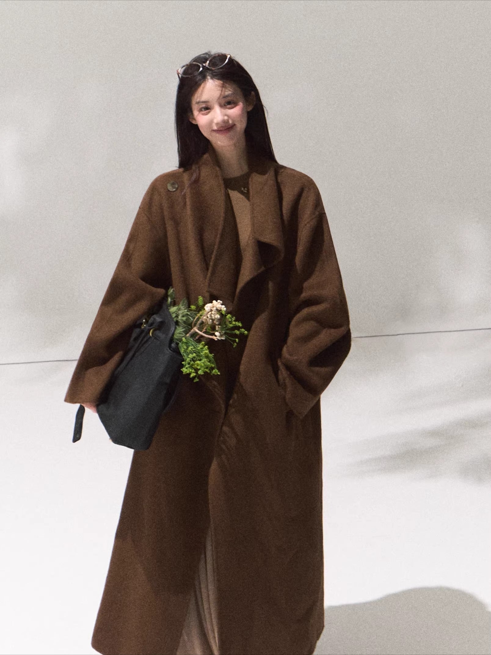 Tailored Pure Wool Long Coat