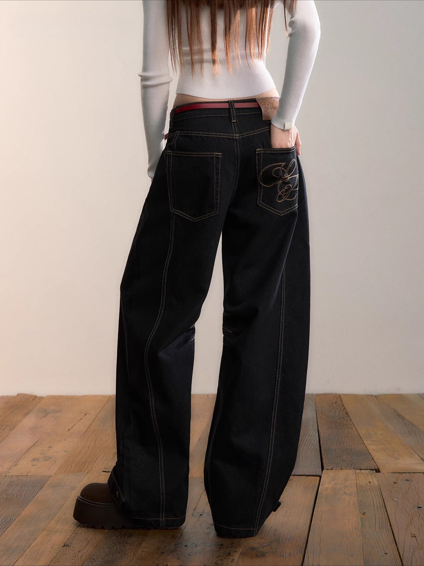 Original Vintage Straight-Leg Denim Pants