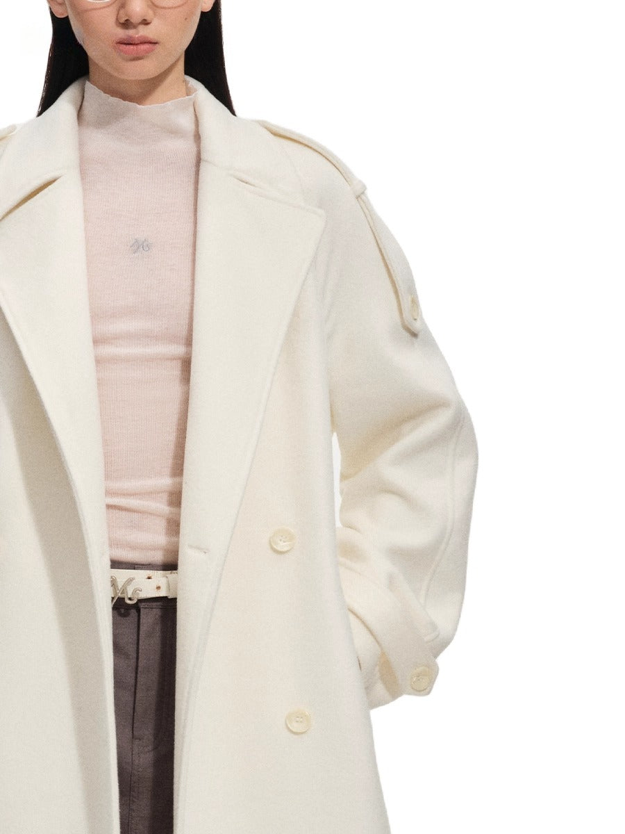 Arctic Muse Wool-Blend Coat