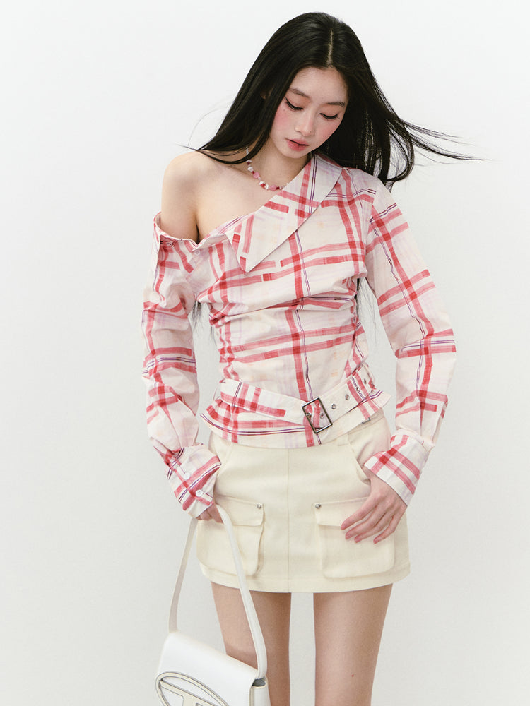 Casual Pocket A-Line Skirt