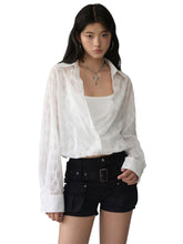 Two-piece Look Checked Long-sleeve Shirt - CHINASQUAD