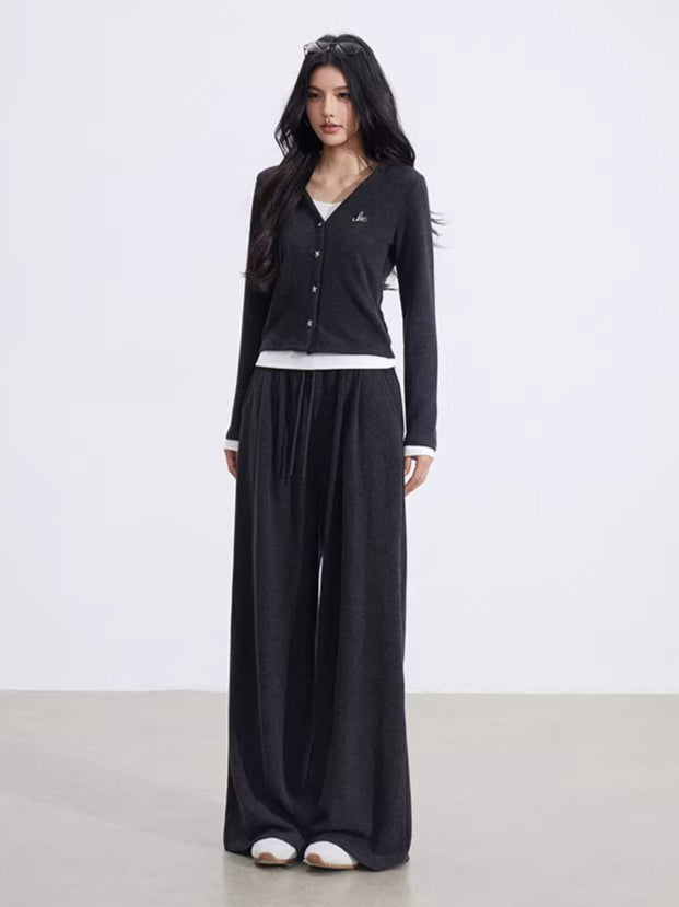 Layered Hooded Knit Set