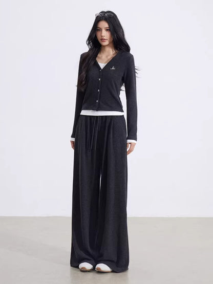 Layered Hooded Knit Set