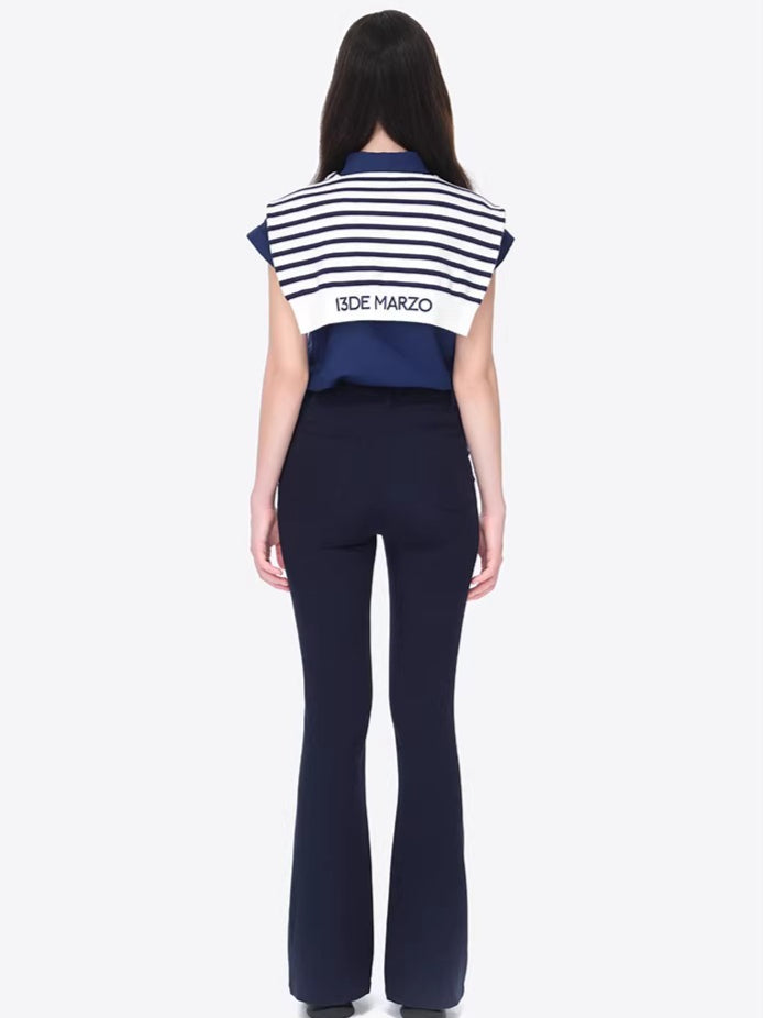 Slim Flare Golf Trousers