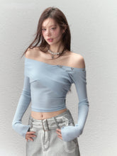 Wringkle Choker Slim Knitted Top - CHINASQUAD