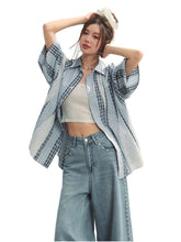 Lace - Plaid Embroidered Shirt - CHINASQUAD