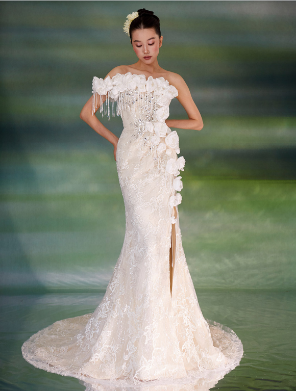 Ivory Blossom Gown