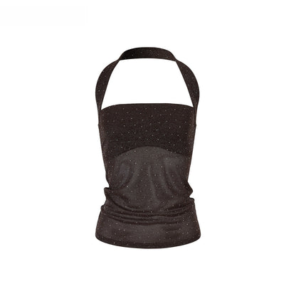 Sparkling Halter Bandeau Bustier