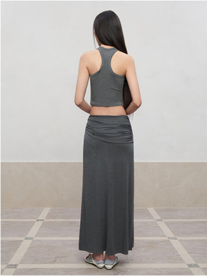 High Elastic Sleeveless I-Back Vest