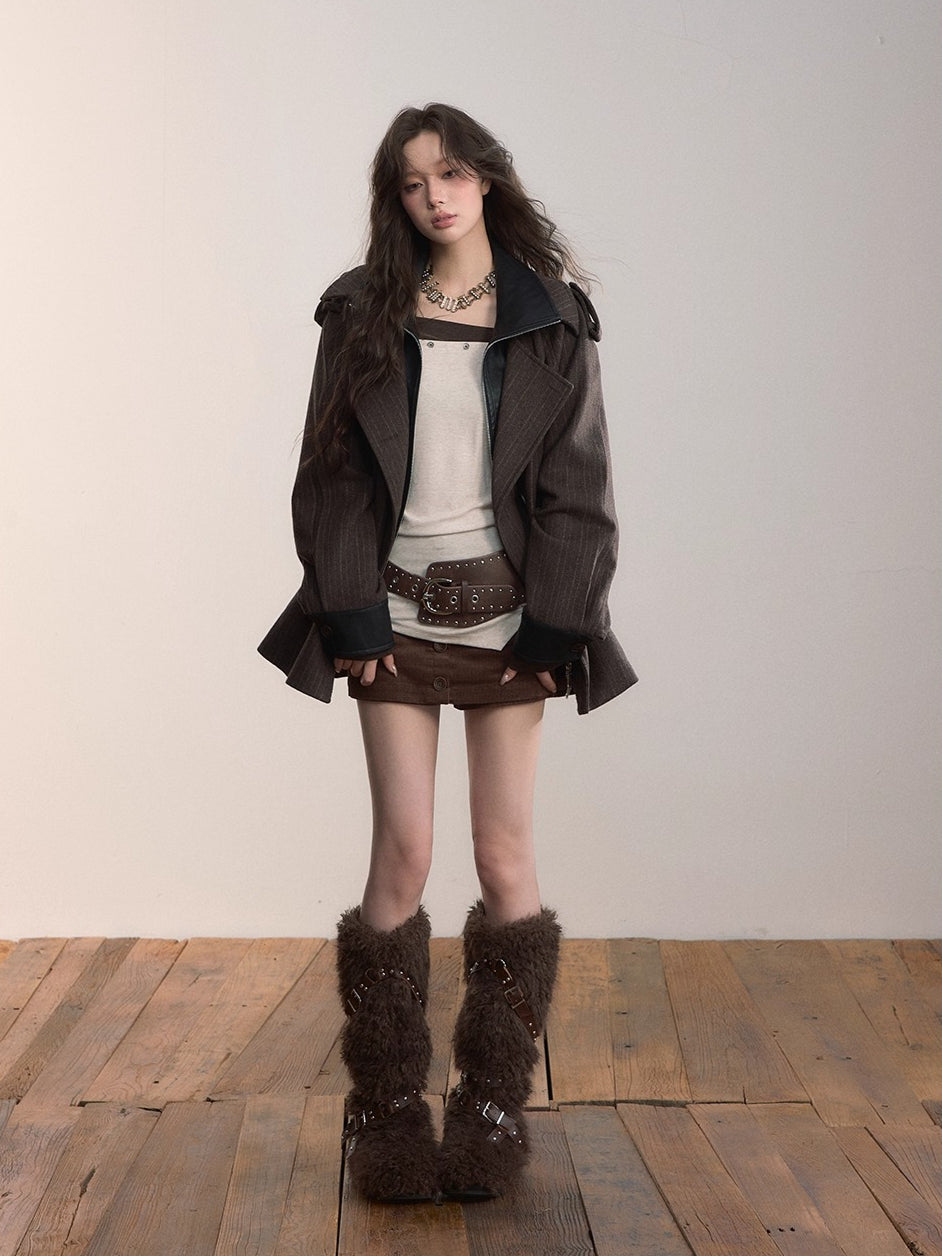 Asymmetric Off-Shoulder Knitwear