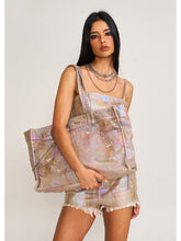 Compass Badge Patina Leather Flip Bag Medium Caramel Patina - CHINASQUAD