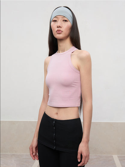 High Elastic Sleeveless I-Back Vest