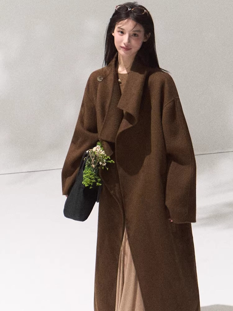 Tailored Pure Wool Long Coat