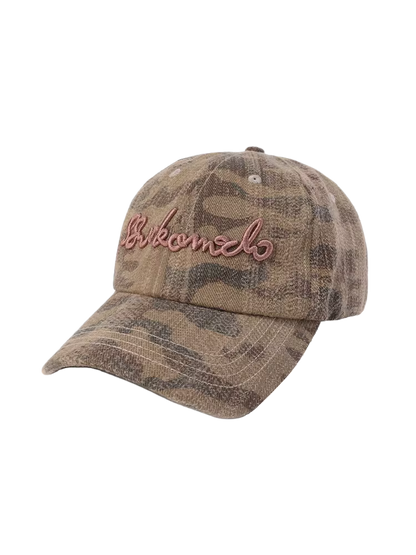 Vintage Camouflage Embroidered Baseball Cap