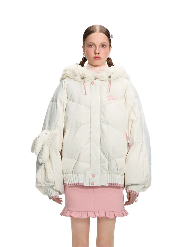 Patchwork Gulnazar Edition Hooded Down Jacket