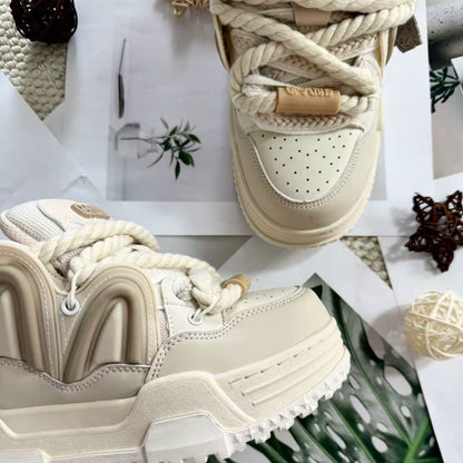 Off-white Chunky Casual Sneakers