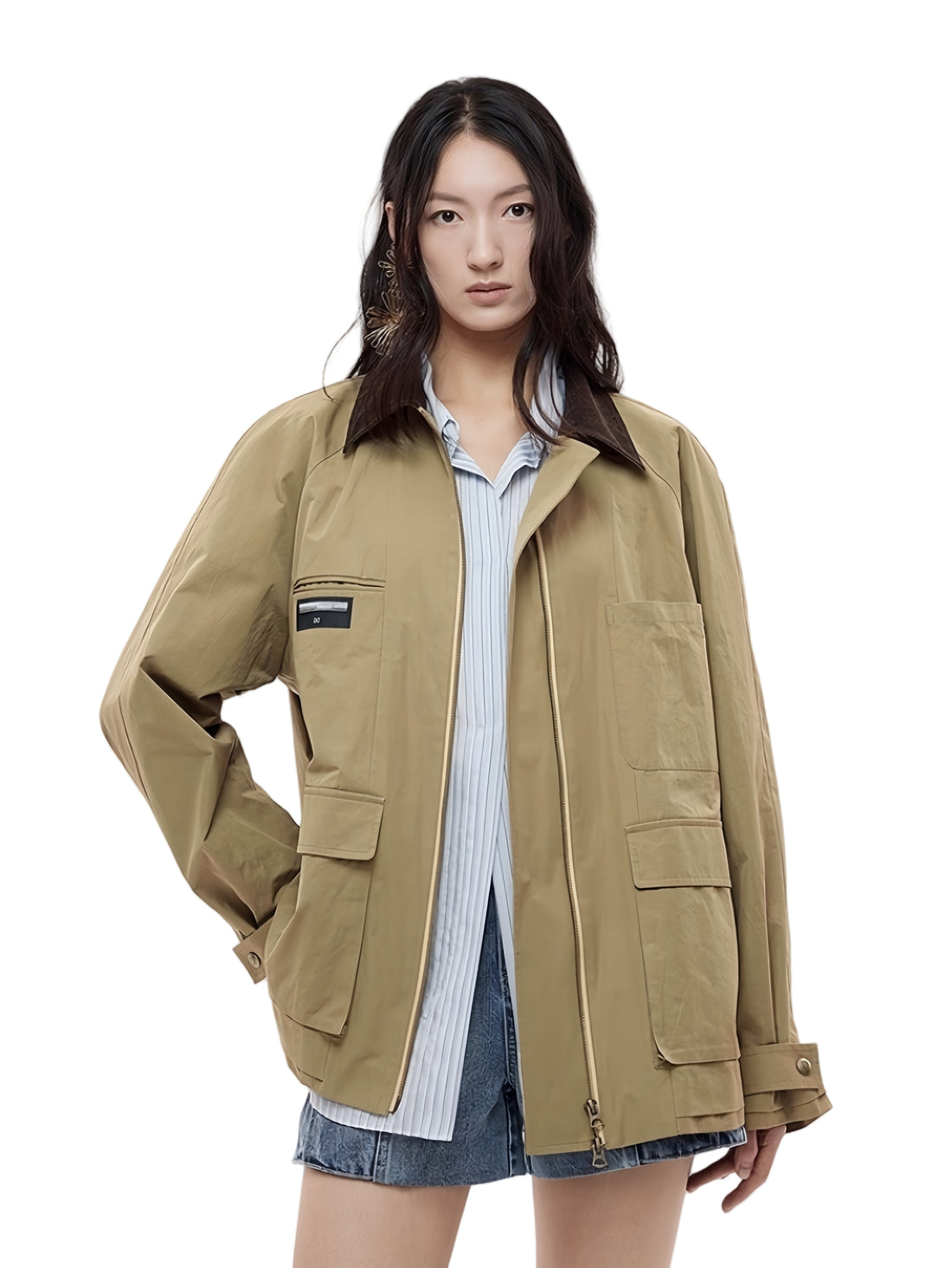 Refined Wool-Blend Short Jacket
