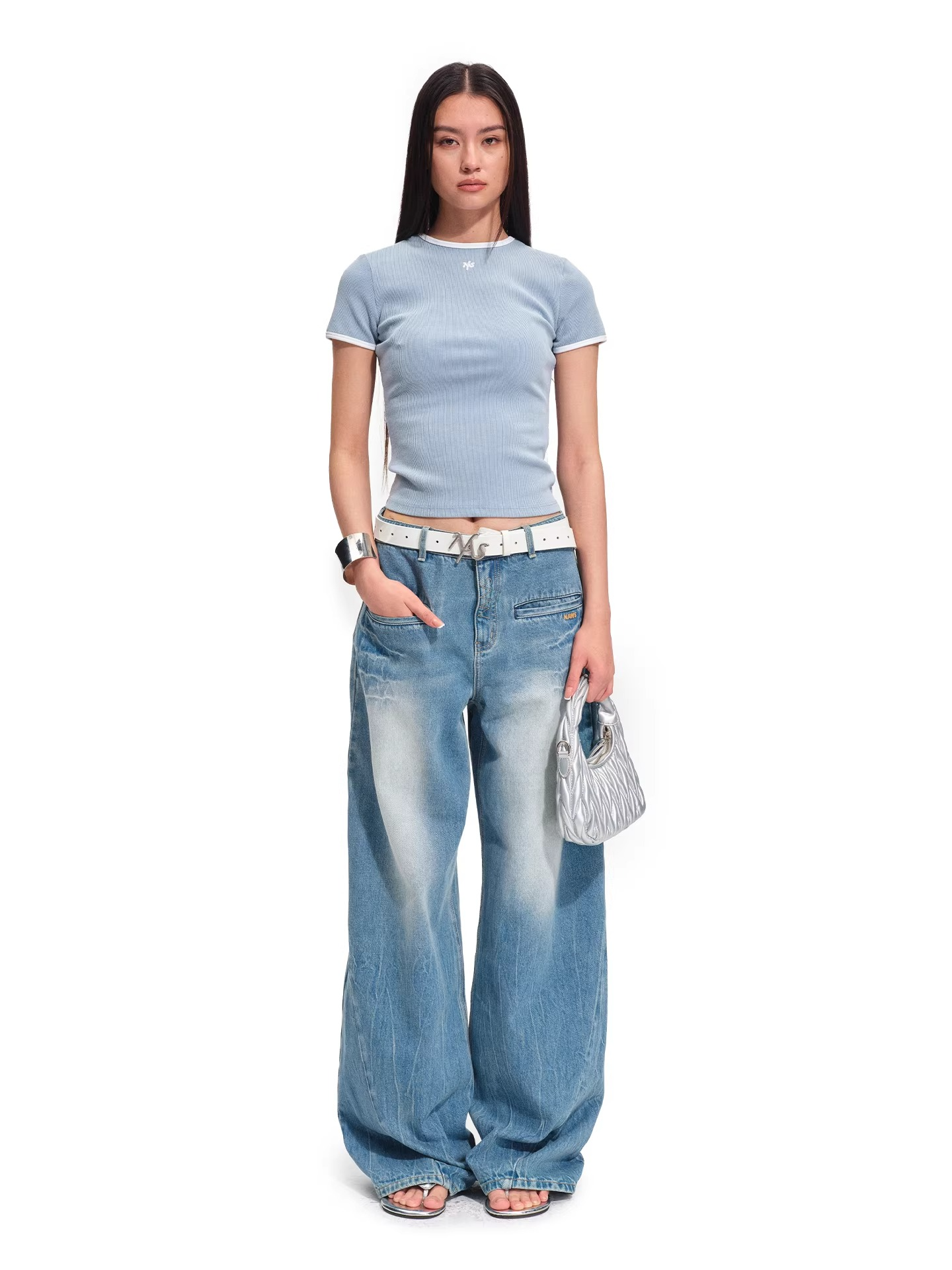 Breathable Relaxed Straight-Leg Denim Jeans