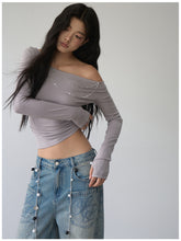 Double-Chain Asymmetric Long-Sleeve T-Shirt - CHINASQUAD