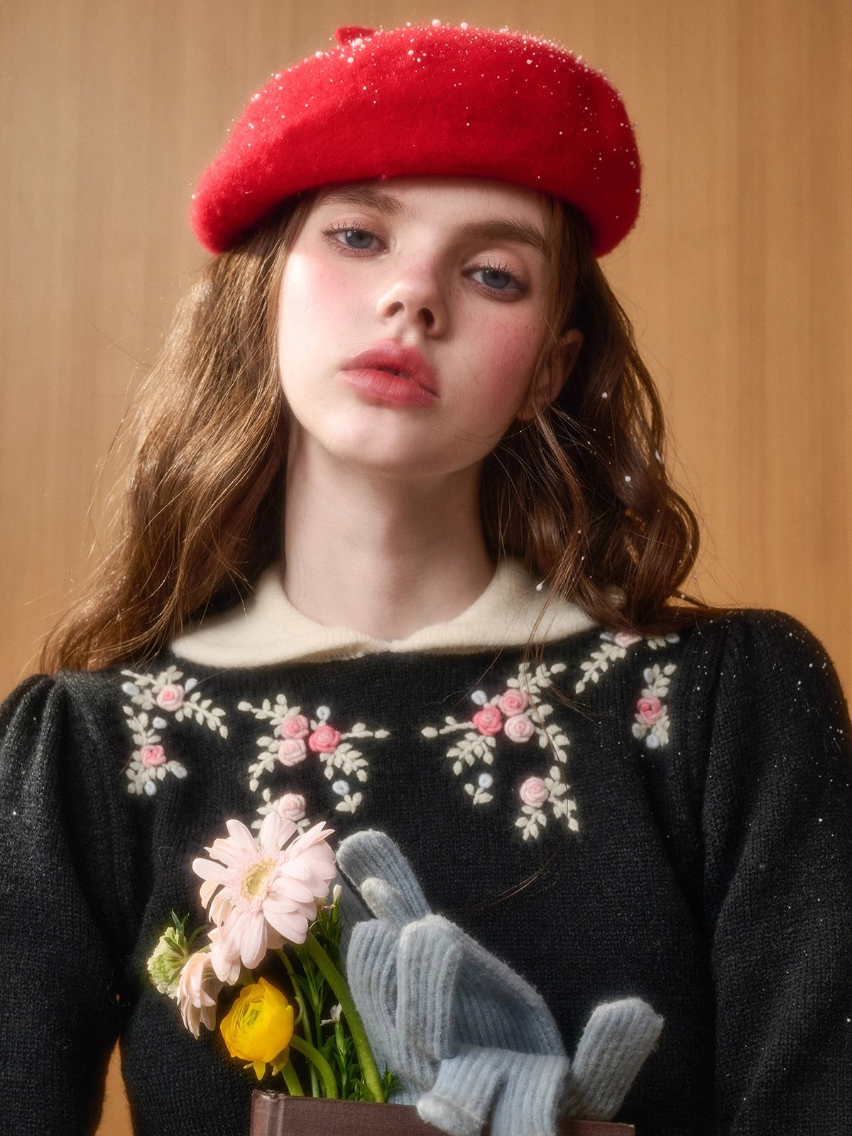 The Gift Hand-Embroidered Wool Sweater