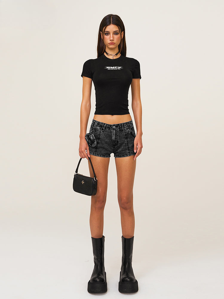 Waist Elastic Sports T-shirt Base